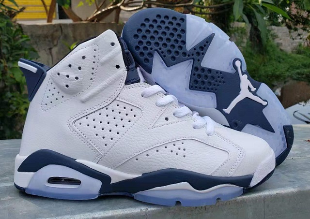 Women Air Jordan Shoes 6 Midnight Navy